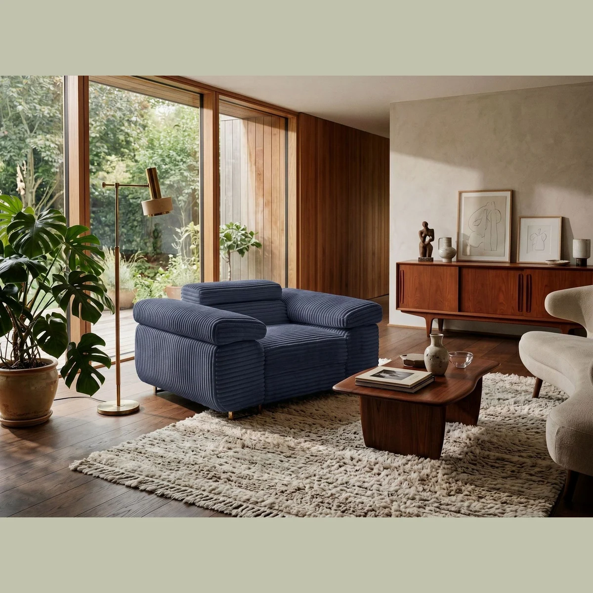 Labett Gustavo Sofaset, 3-Sitzer mit Bettfunktion, verstellbare Kopfstützen 3