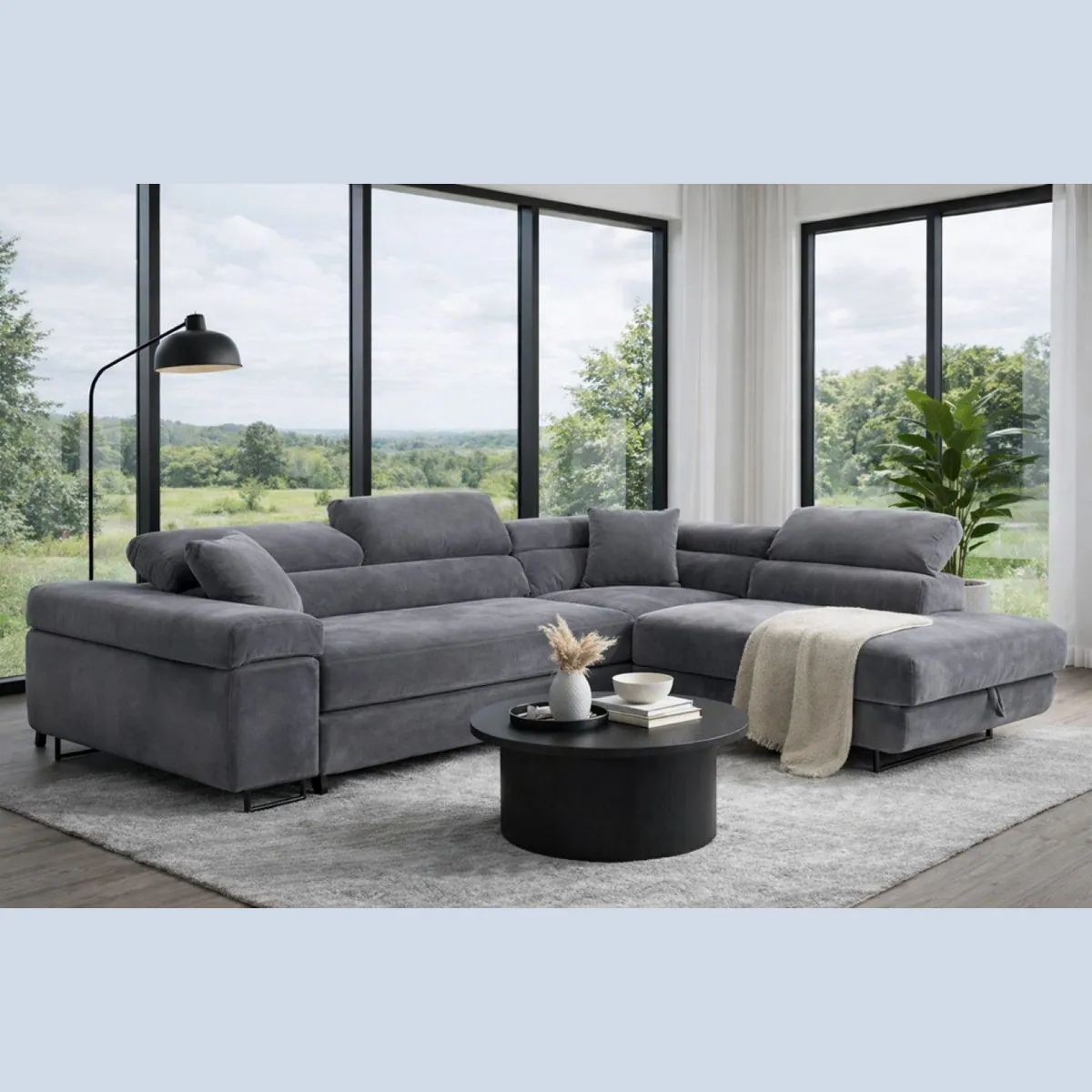 Labett GUERO Ecksofa mit Schlaffunktion, stilvoll und praktisch