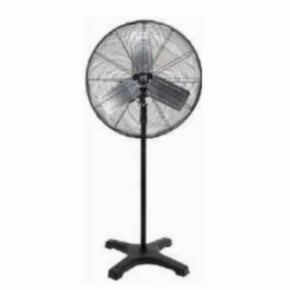 LALAHO Standventilator Industrie, Aluminium, 76 cm Durchmesser, hohe Luftleistung