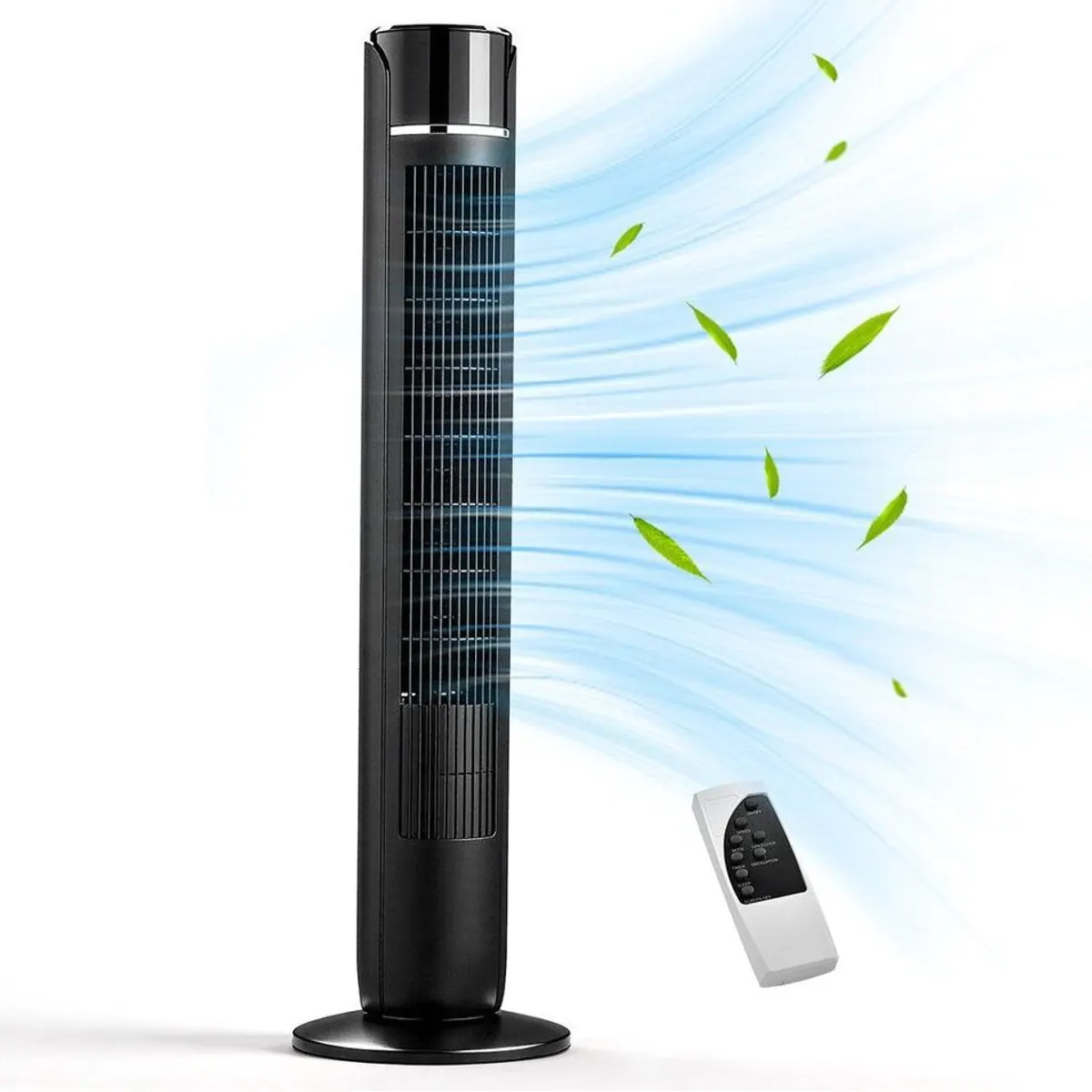 LALAHO FT-TS45JR Standventilator, leise, kompakt, mit Fernbedienung