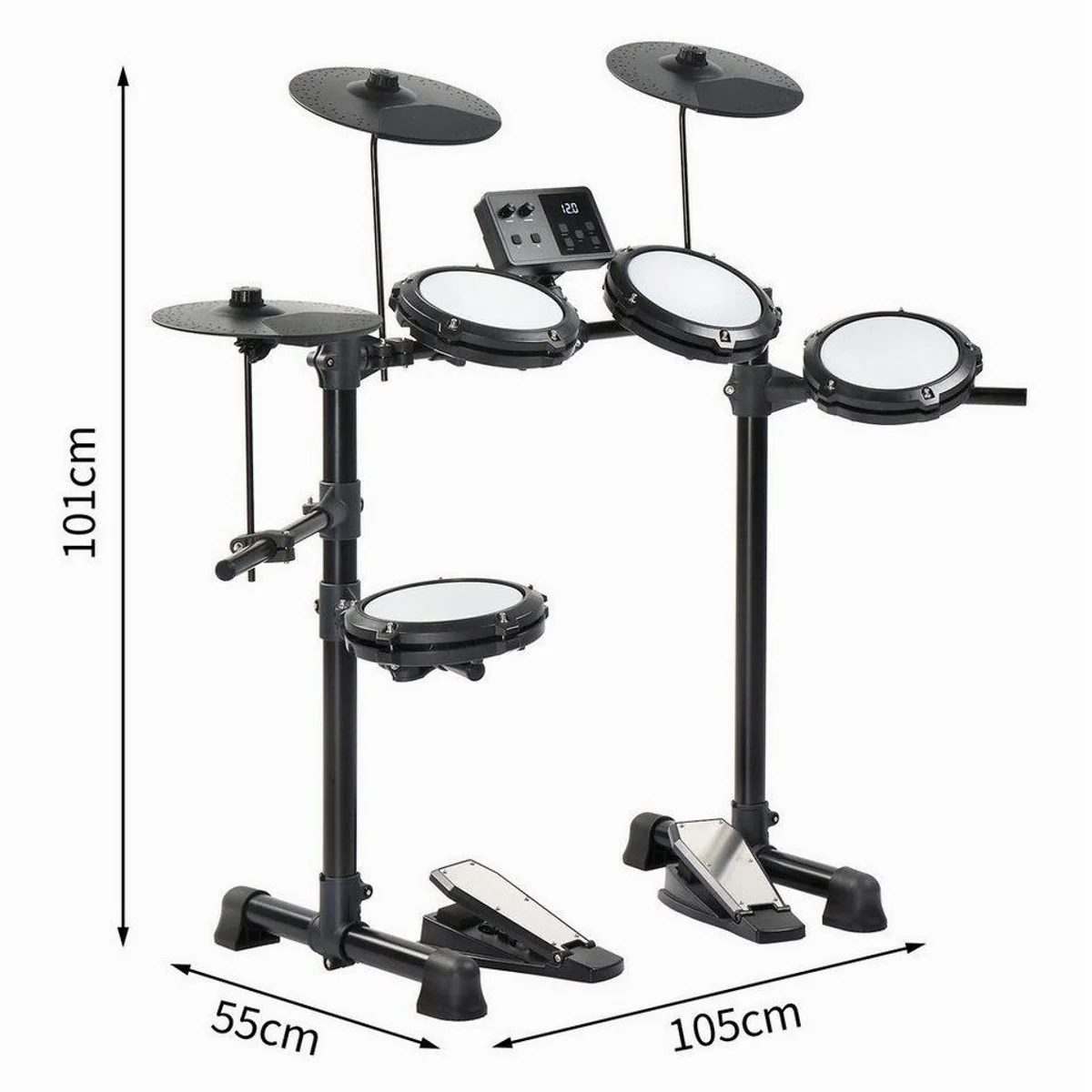 LALAHO E-Drum Set, 150 Klänge, 15 Drum-Kits, inkl. Zubehör 3