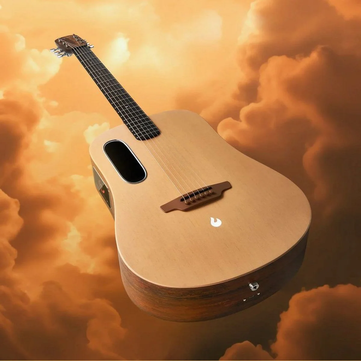 Lava Music ME4 Spruce 41 Zoll Gitarre, Elektronisch, Hochwertige Fichte, Integrierter Akku 4