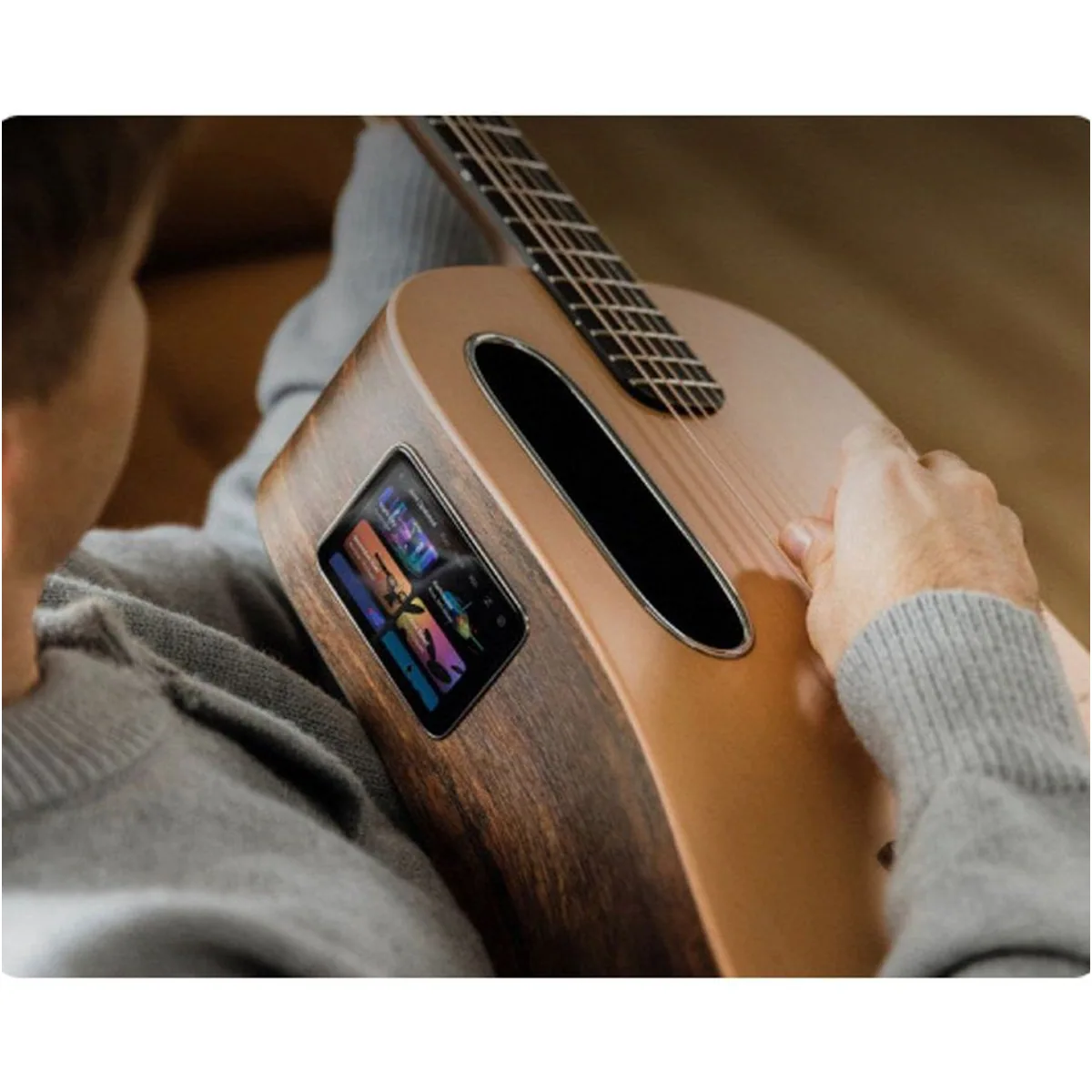 Lava Music ME4 Spruce 41 Zoll Gitarre, Elektronisch, Hochwertige Fichte, Integrierter Akku 5