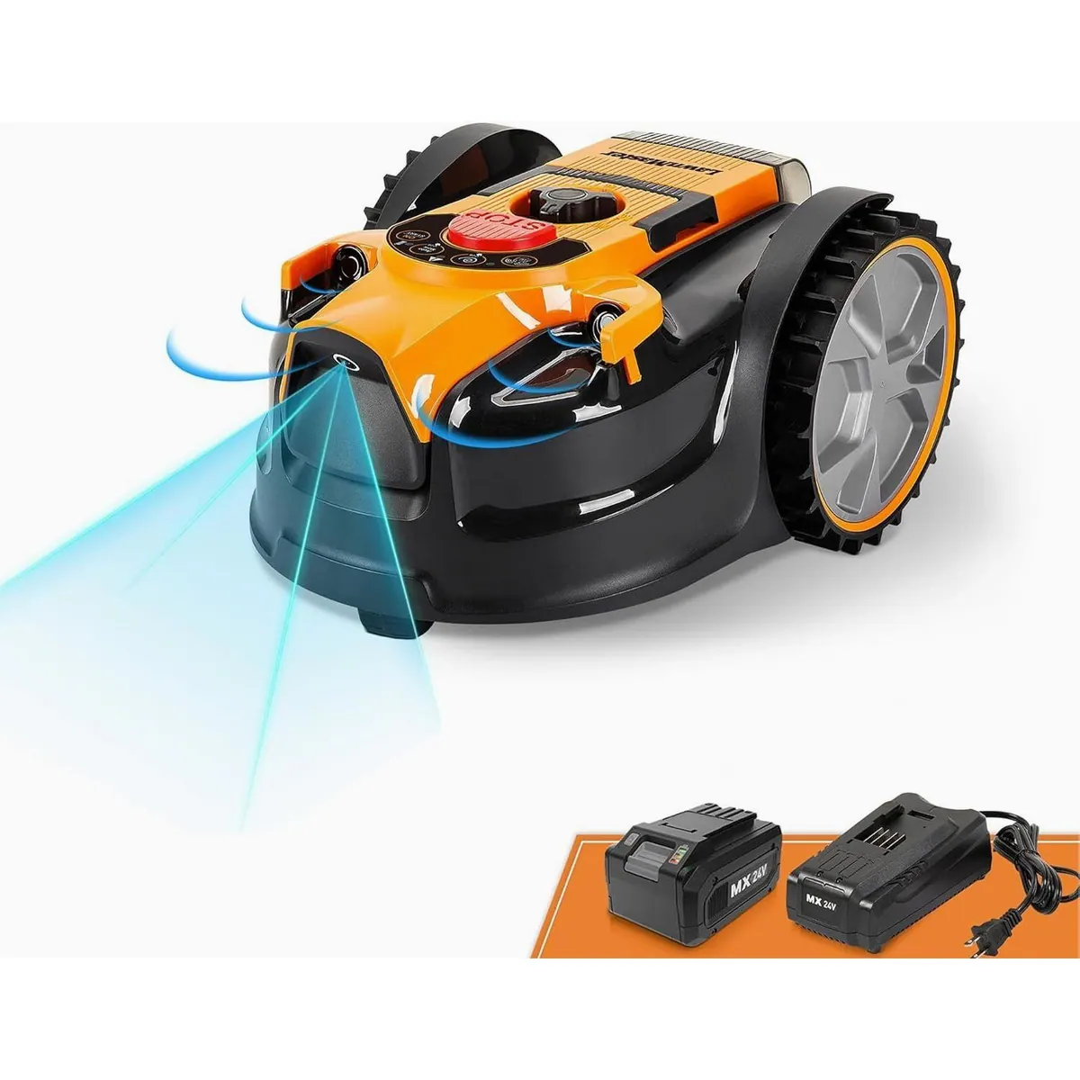 Lawnmaster VBRM16 OcuMow Mähroboter, kabellos, bis 150 m² Rasenfläche, mit Hindernisvermeidung