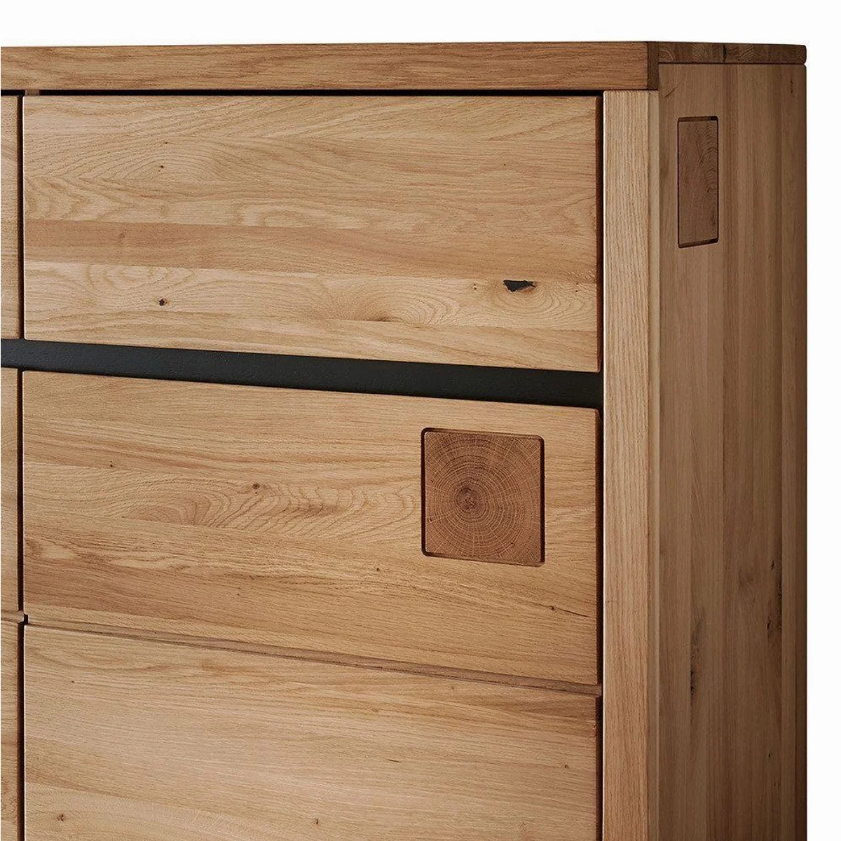 Lomadox Sideboard WINCHESTER-69, massiv Eiche, Softclose-Funktion, zeitloses Design 3