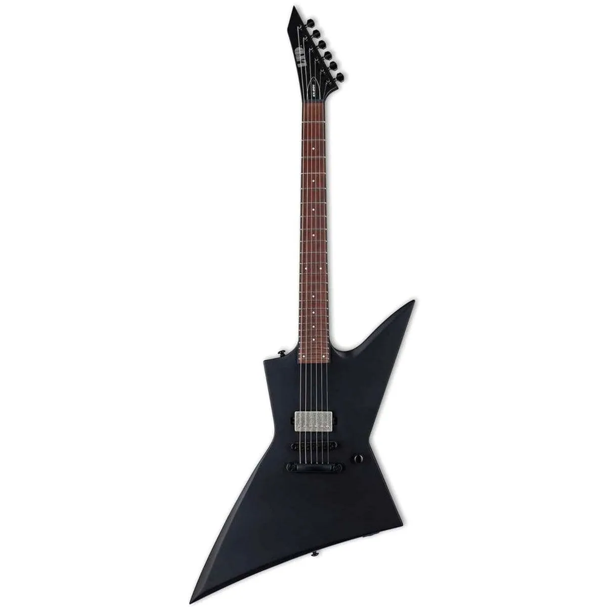 Ltd E-Gitarre EX-201 BLKS, Mahagoni-Korpus, Set-Neck-Konstruktion — ideal für Rockmusik