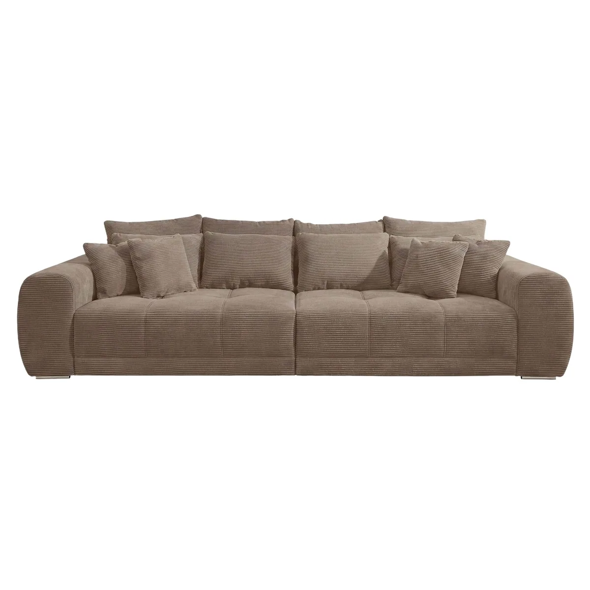luma-home Big Sofa, großzügige Liegefläche, hochwertige Federkernpolsterung, eleganter Cordstoff