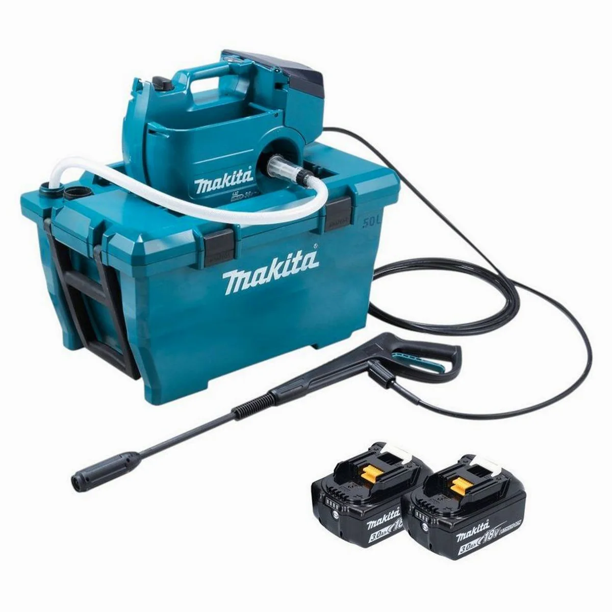 Makita DHW 080 Akku Hochdruckreiniger, 80 bar Druck, 36 V Antrieb, kompakte Bauweise
