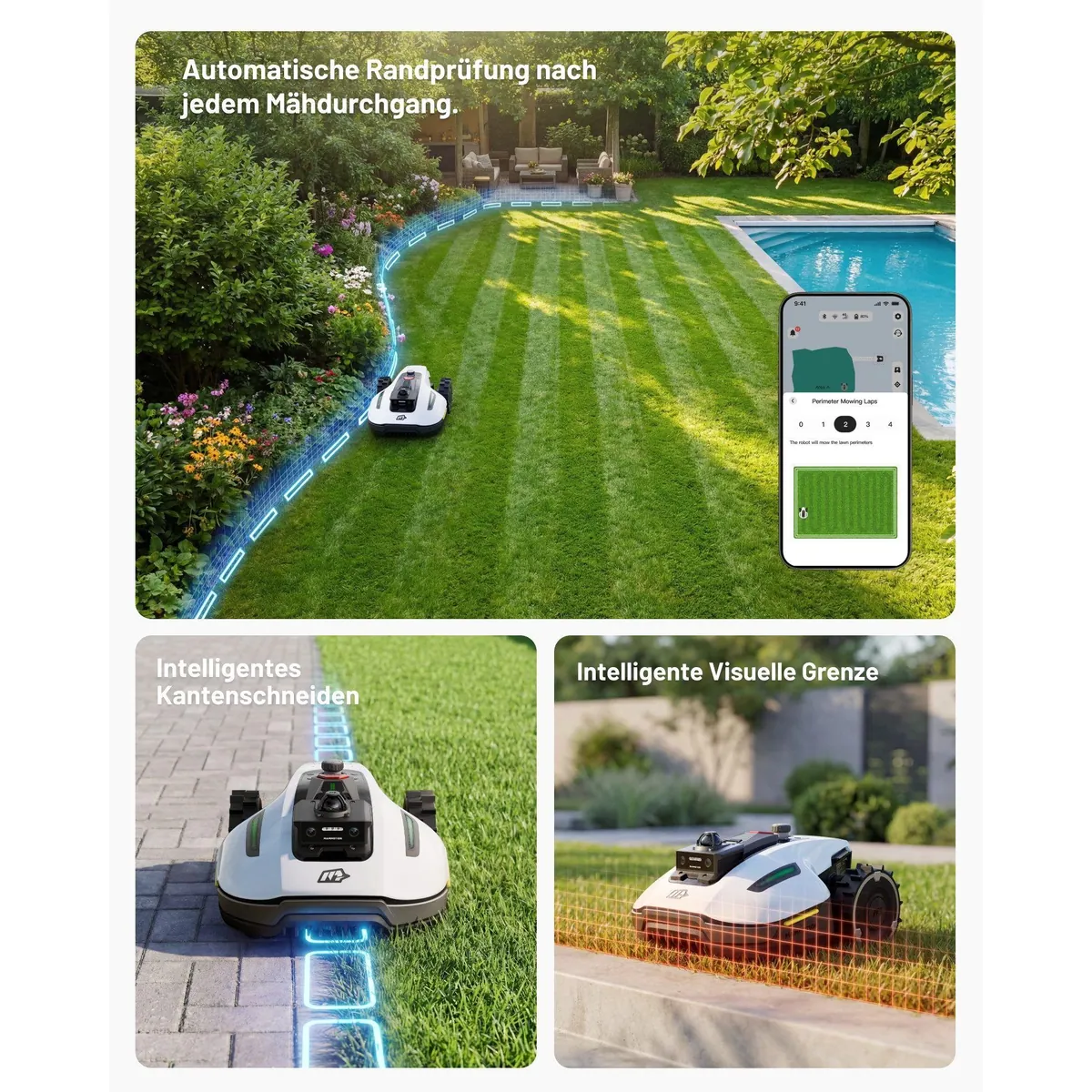 Mammotion YUKA Mini 2 Mähroboter, 360° LiDAR Navigation, bis 1000 m² Rasenfläche 4