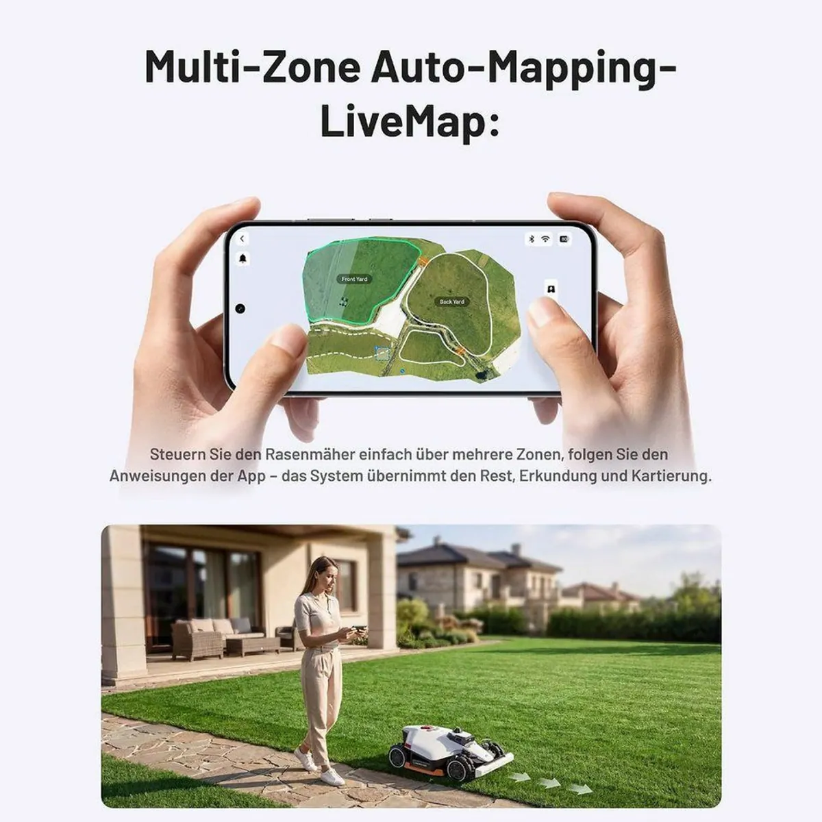 Mammotion LUBA 3 AWD Mähroboter, 360° LiDAR, Allradantrieb, bis 1500 m² 3