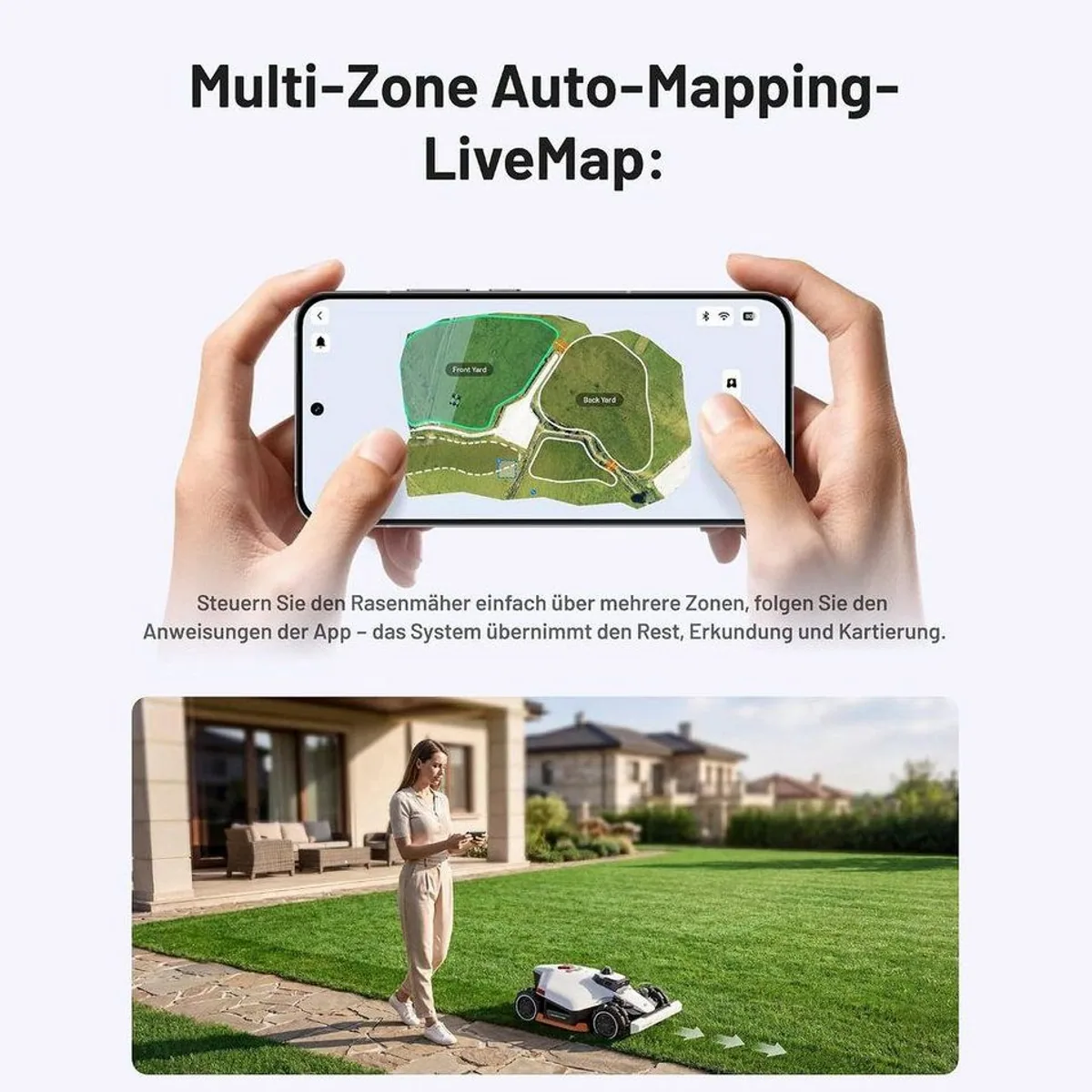 Mammotion LUBA 3 AWD Mähroboter, 360° LiDAR, Allradantrieb, Smart Home kompatibel 3