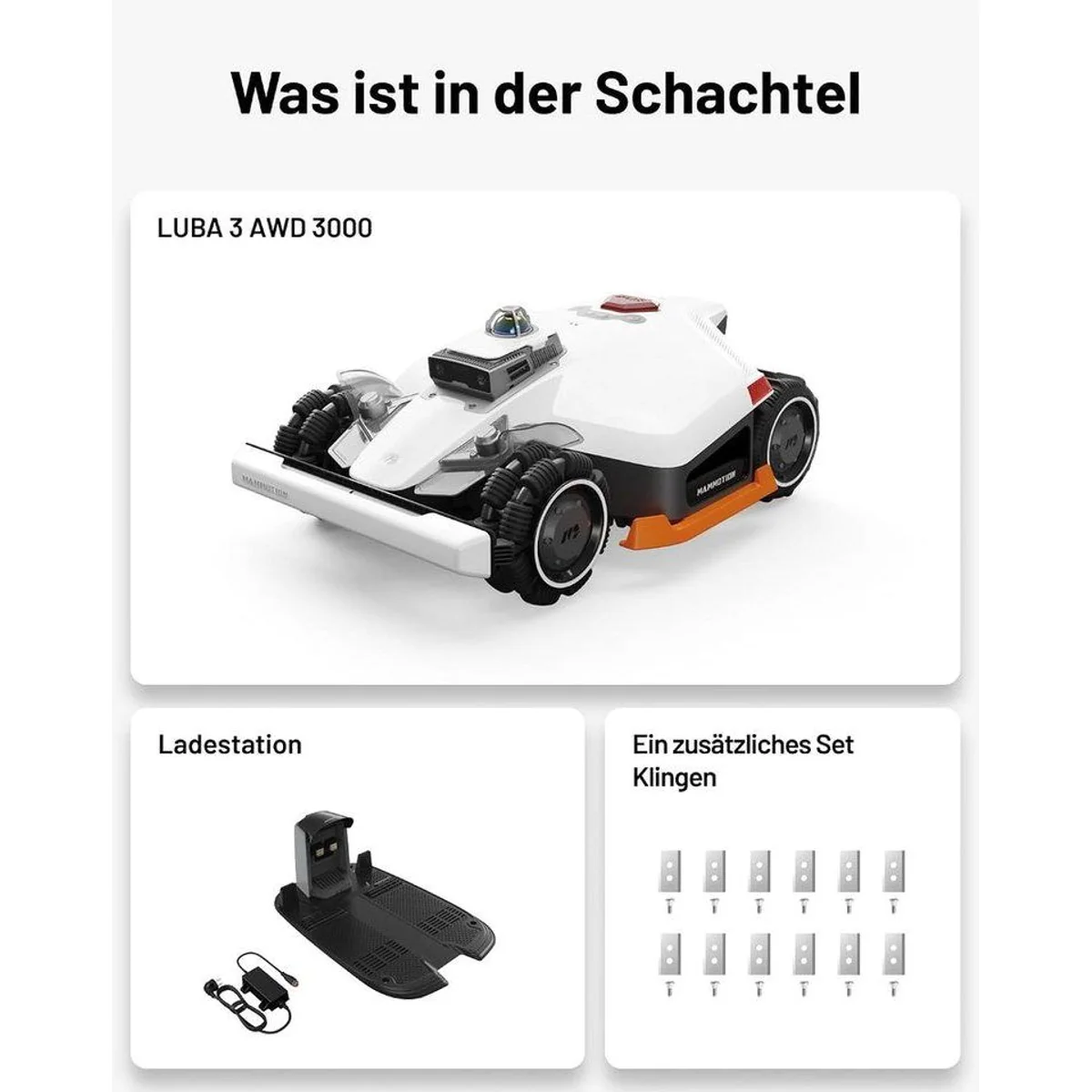 Mammotion LUBA 3 AWD Mähroboter, 360° LiDAR, Allradantrieb, Smart Home kompatibel 5