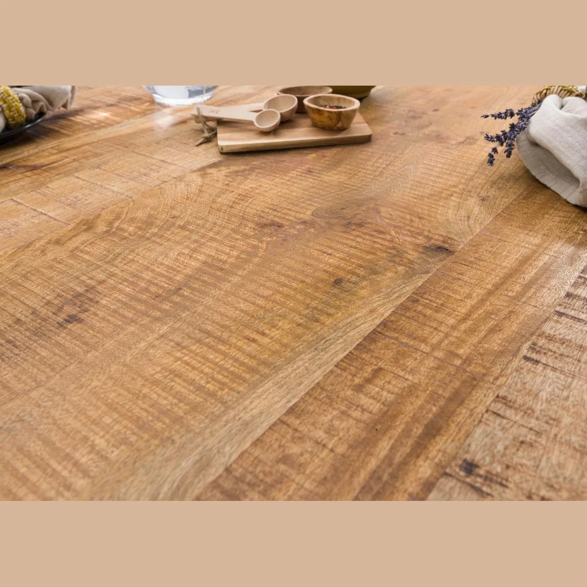 Massivmoebel24 Baumkantentisch FREEFORM, Echte Baumkante, Industrial Style, Hochwertiges Mangoholz 5