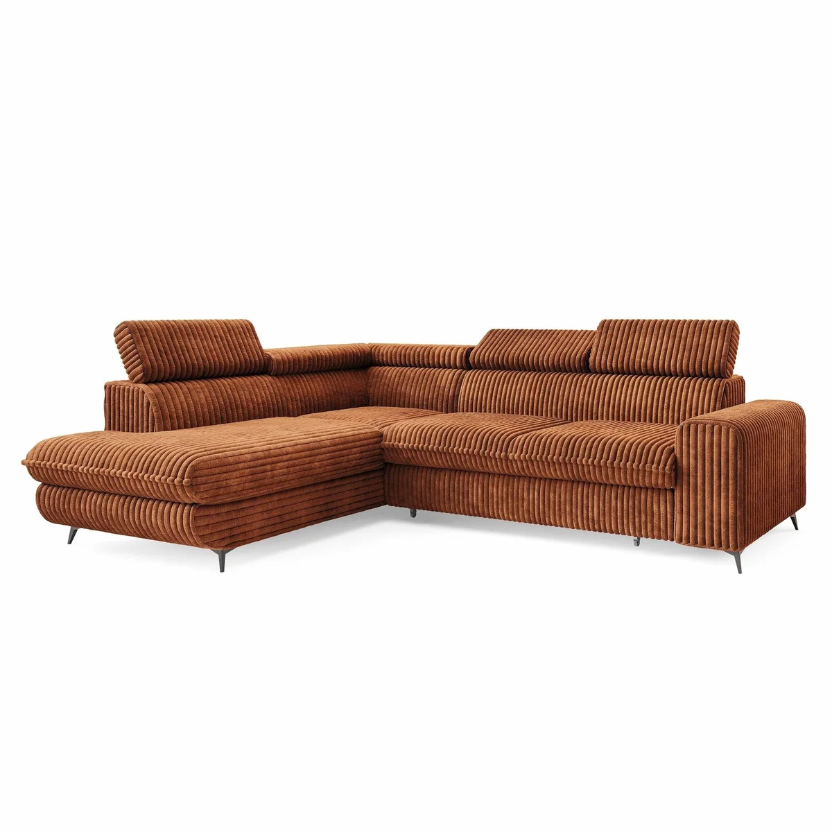 Masseno Ecksofa VELISS, Schlaffunktion, elegantes Design, praktischer Stauraum