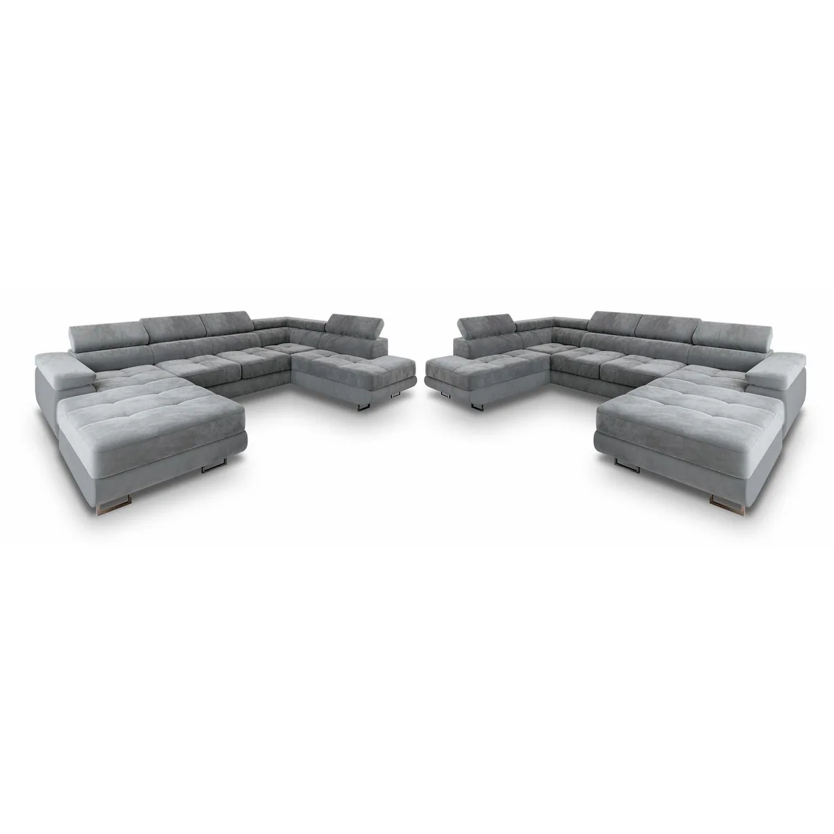 Masseno Ecksofa CASONE, U-Form, Schlaffunktion & Stauraum — Eleganz und Komfort 5