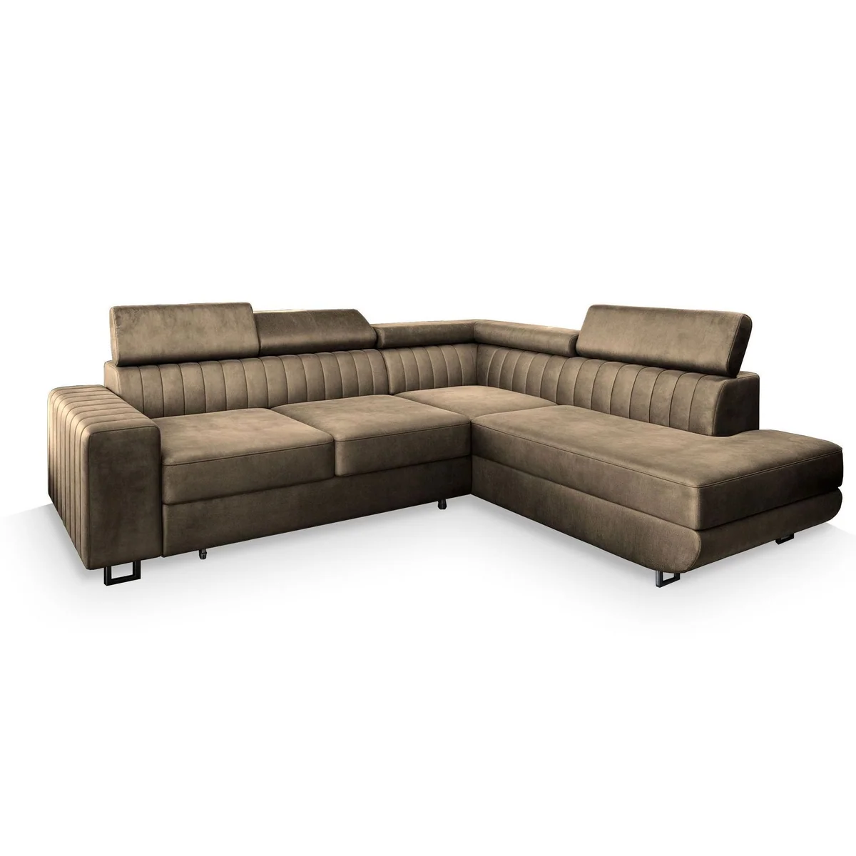 Masseno Ecksofa NOLA mit Schlaffunktion, elegantes Design & praktischer Stauraum 2