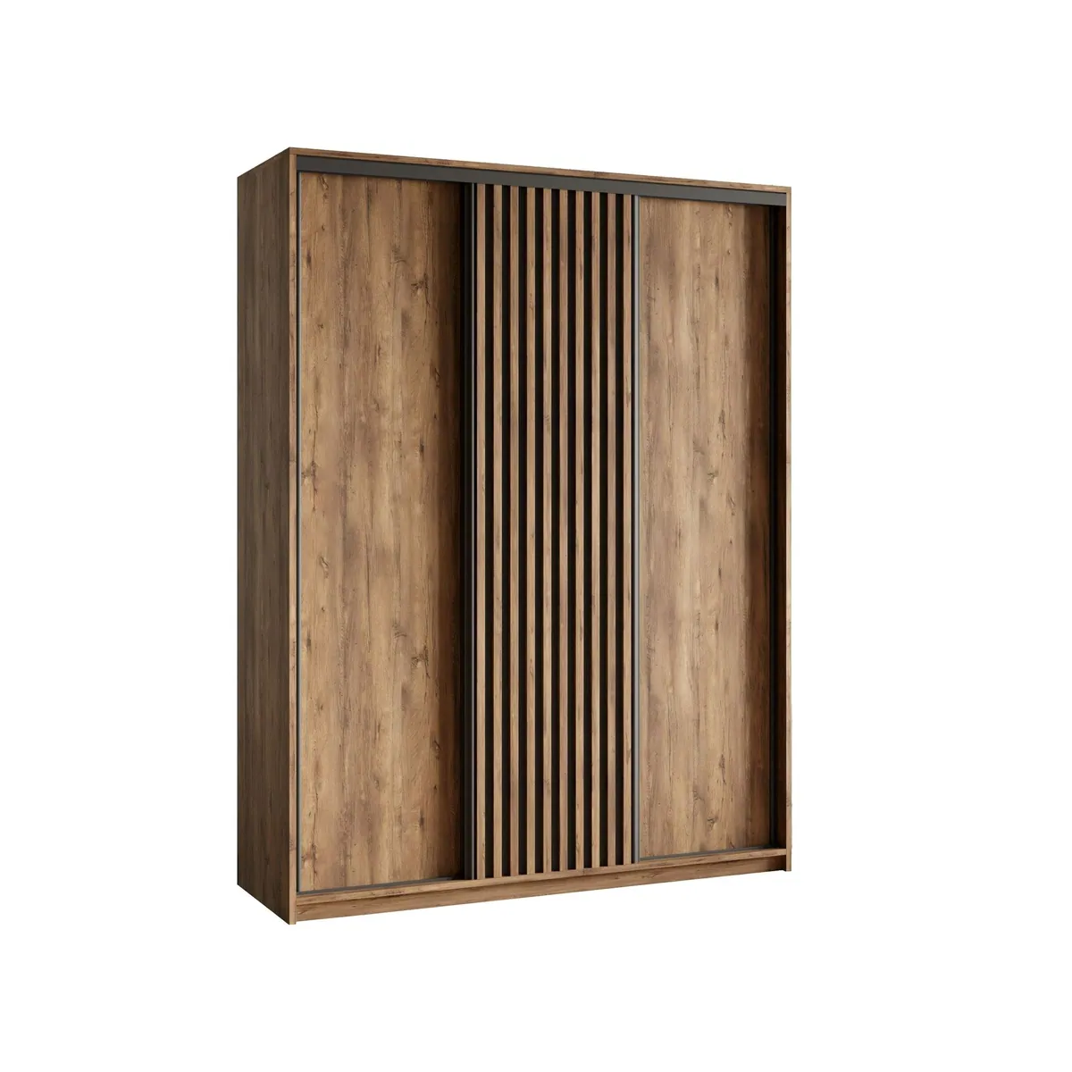 Masseno VONTE Schwebetürenschrank 150 cm, elegantes Design, viel Stauraum, leise Schiebetüren