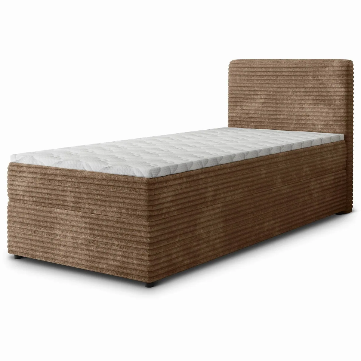 Masseno Boxbett PISA 80x200 cm, ergonomischer Komfort, geräumiger Bettkasten, gepolstertes Kopfteil 2