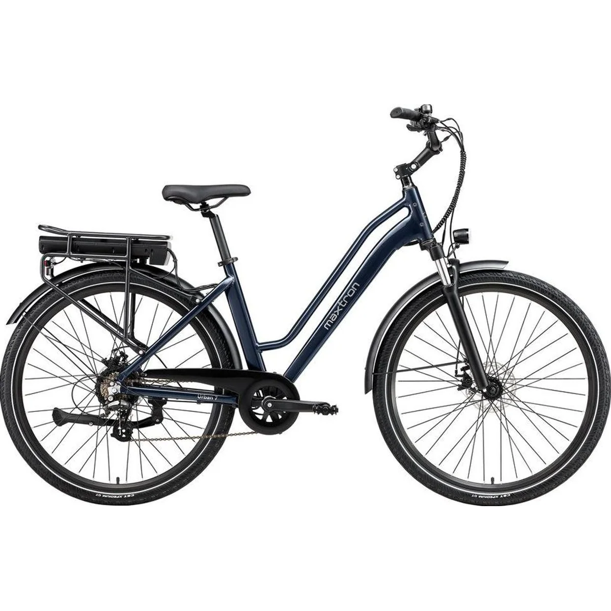 Maxtron Urban 7 E-Citybike, 7-Gang Shimano, 460,8 Wh Akku, Tiefeinsteiger für Damen