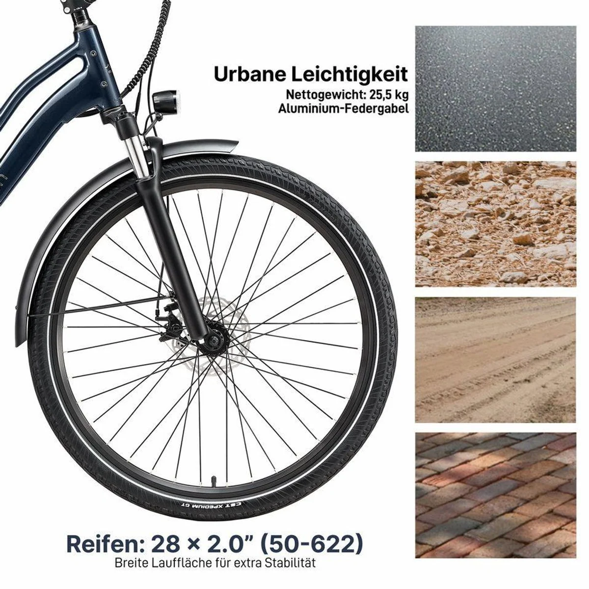 Maxtron Urban 7 E-Citybike, 7-Gang Shimano, 460,8 Wh Akku, Tiefeinsteiger für Damen 5