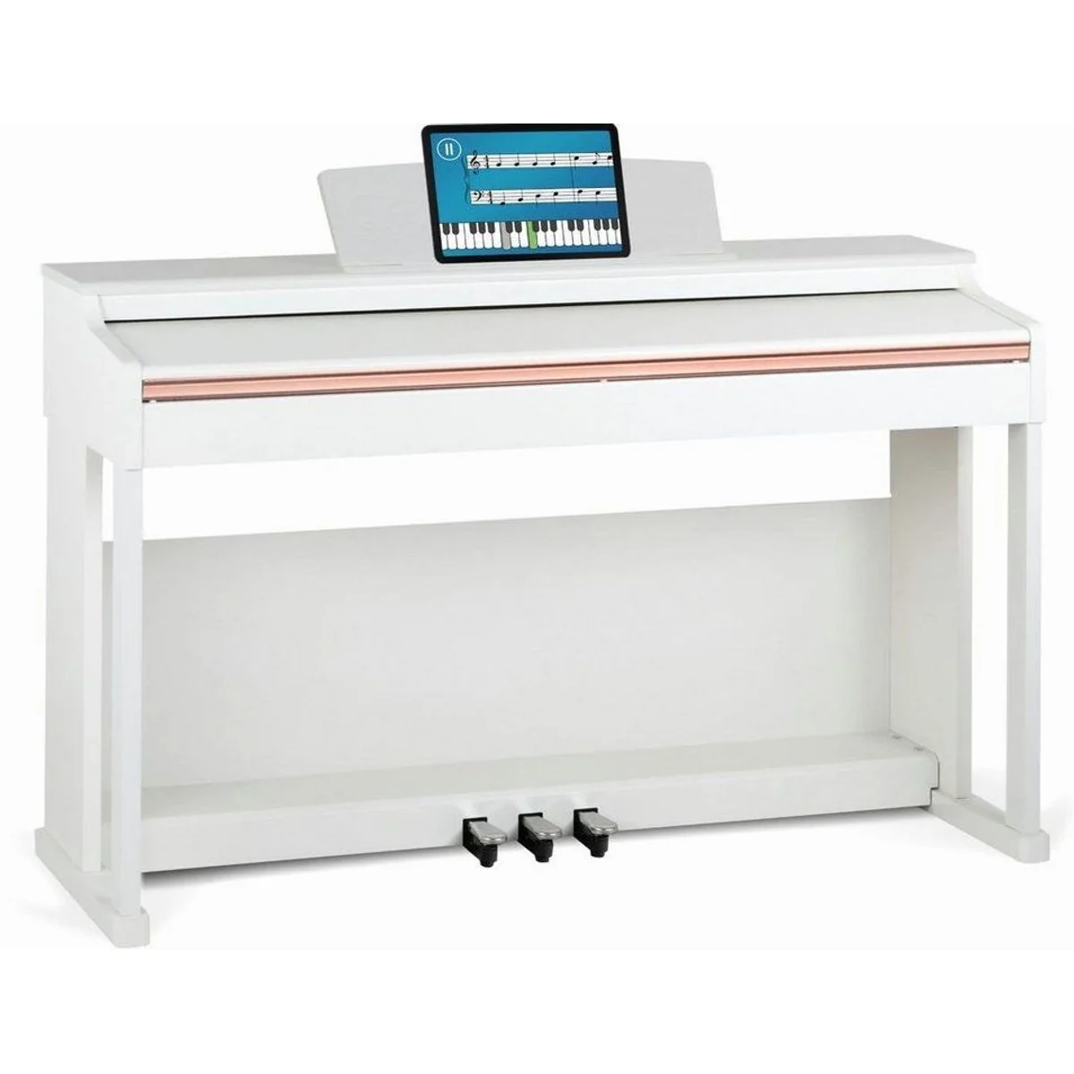 McGrey Digitalpiano DP-19, gewichtete Hammertastatur, 128-fache Polyphonie, integriertes Metronom