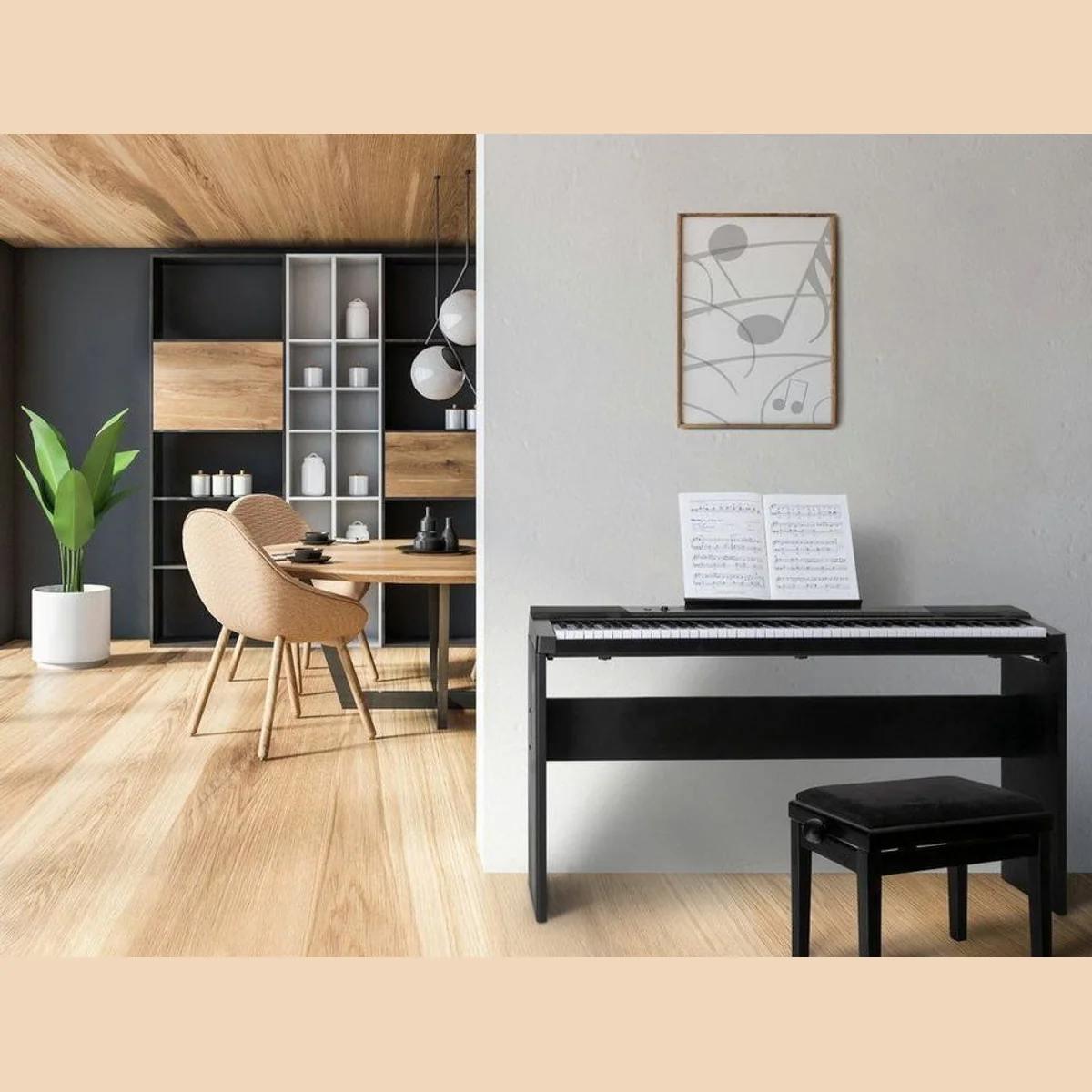 McGrey DK-88 Keyboard, 88 Tasten, edles Design, integrierter MP3-Player 2