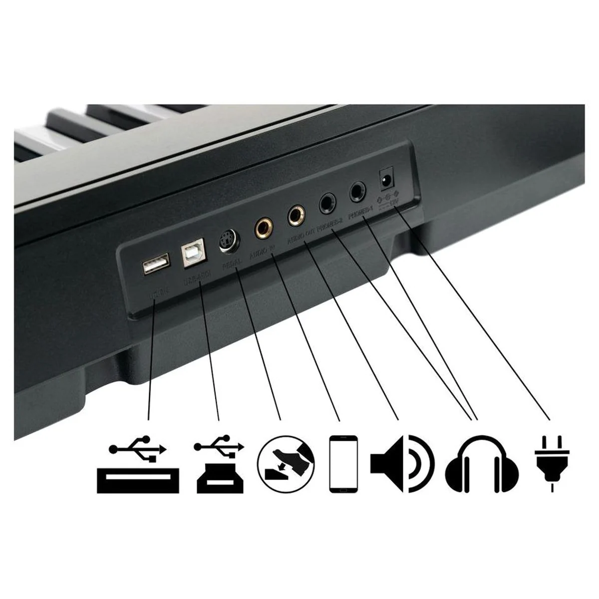McGrey DK-88 Keyboard, 88 Tasten, edles Design, integrierter MP3-Player 3