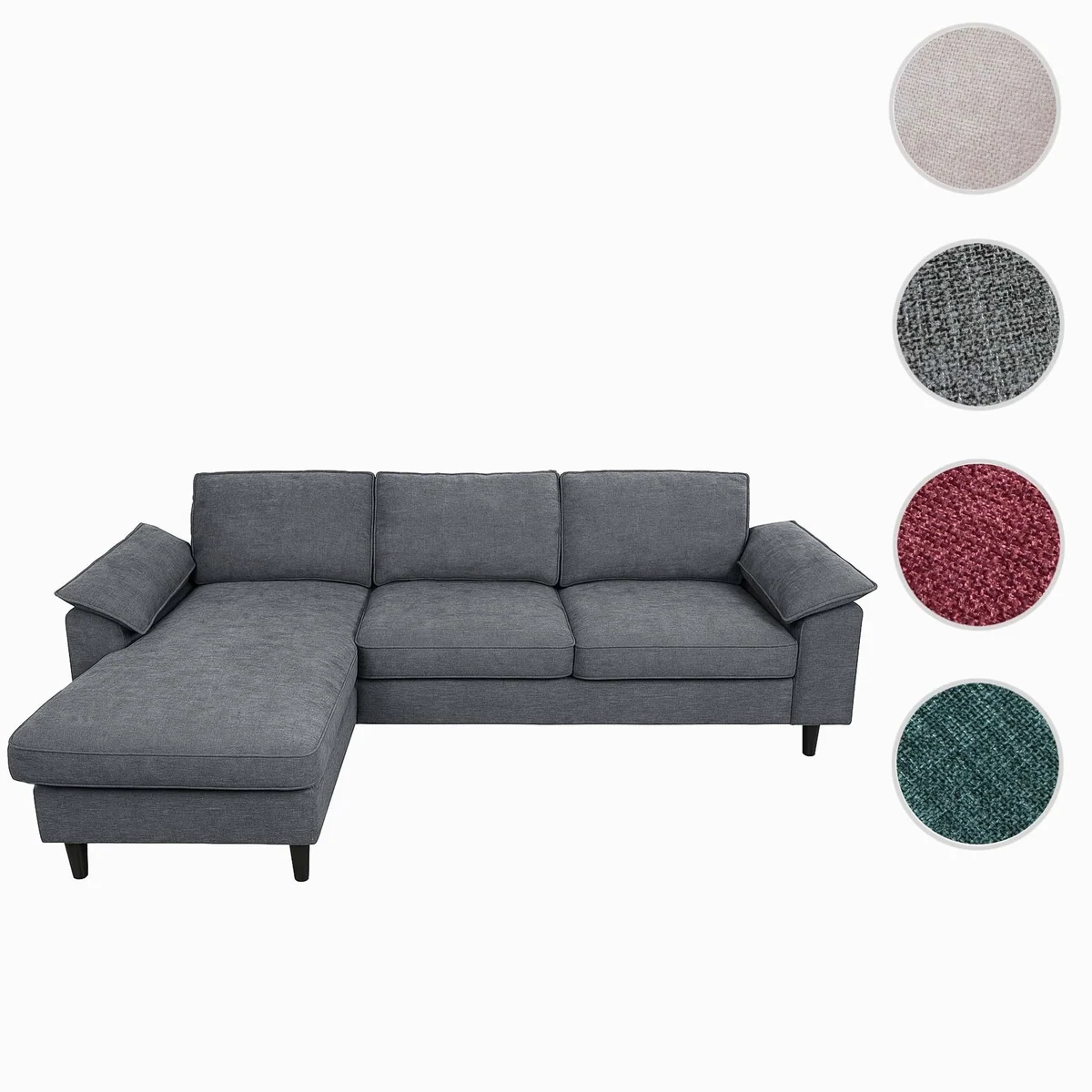MCW O71 Ecksofa, flexible Liegefläche, hochwertige Polsterung 3