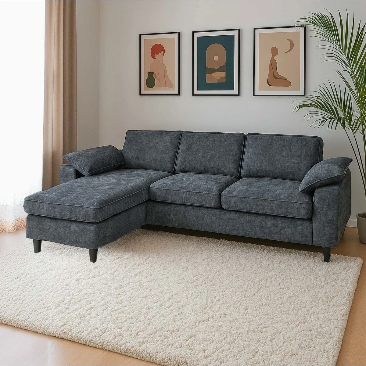 MCW O71 Ecksofa, flexible Liegefläche, hochwertige Polsterung 5