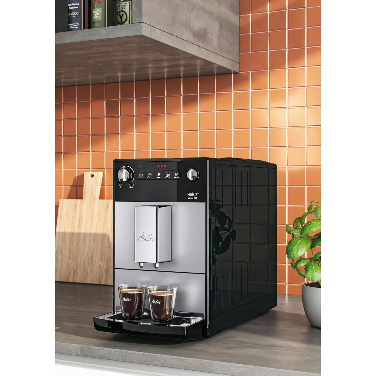 Melitta Kaffeevollautomat Purista F230-101, kompakt, extra leise, Lieblingskaffee-Funktion 5