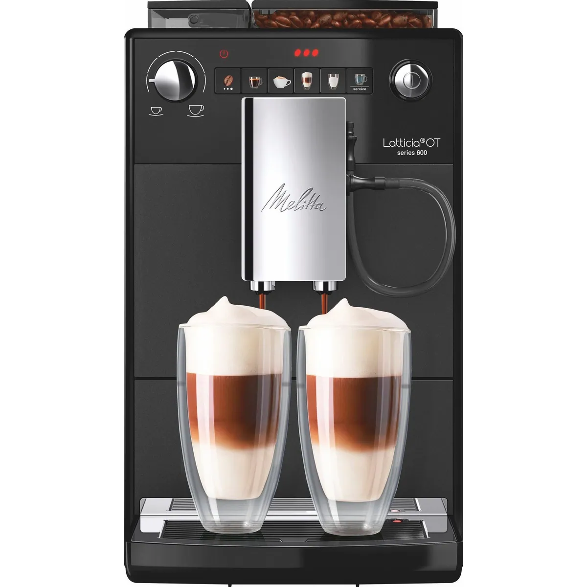 Melitta Latticia One Touch F300-100, doppelte Milchaufschäumung, XL Wassertank & Bohnenbehälter 3
