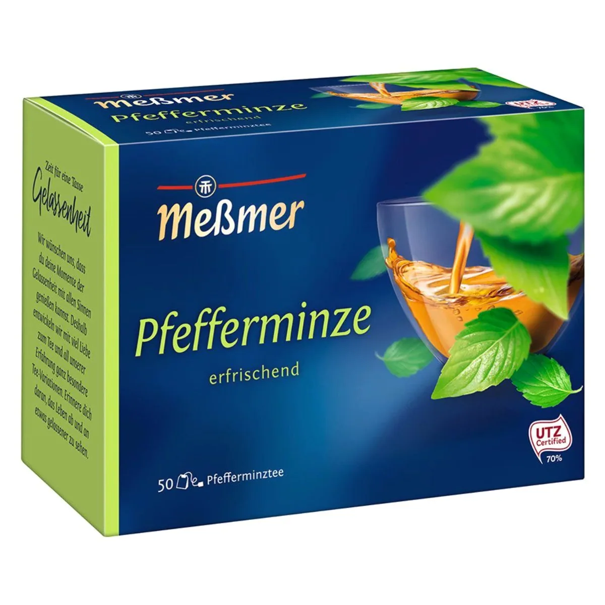Meßmer Pfefferminz Tee, erfrischend, hochwertige Qualität, 112g Beuteltee