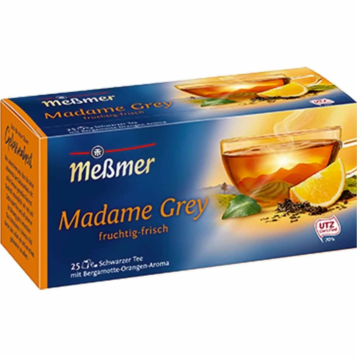Meßmer Madame Grey Schwarztee, Bergamotte & Orange — spritzig, fruchtig, aromatisch