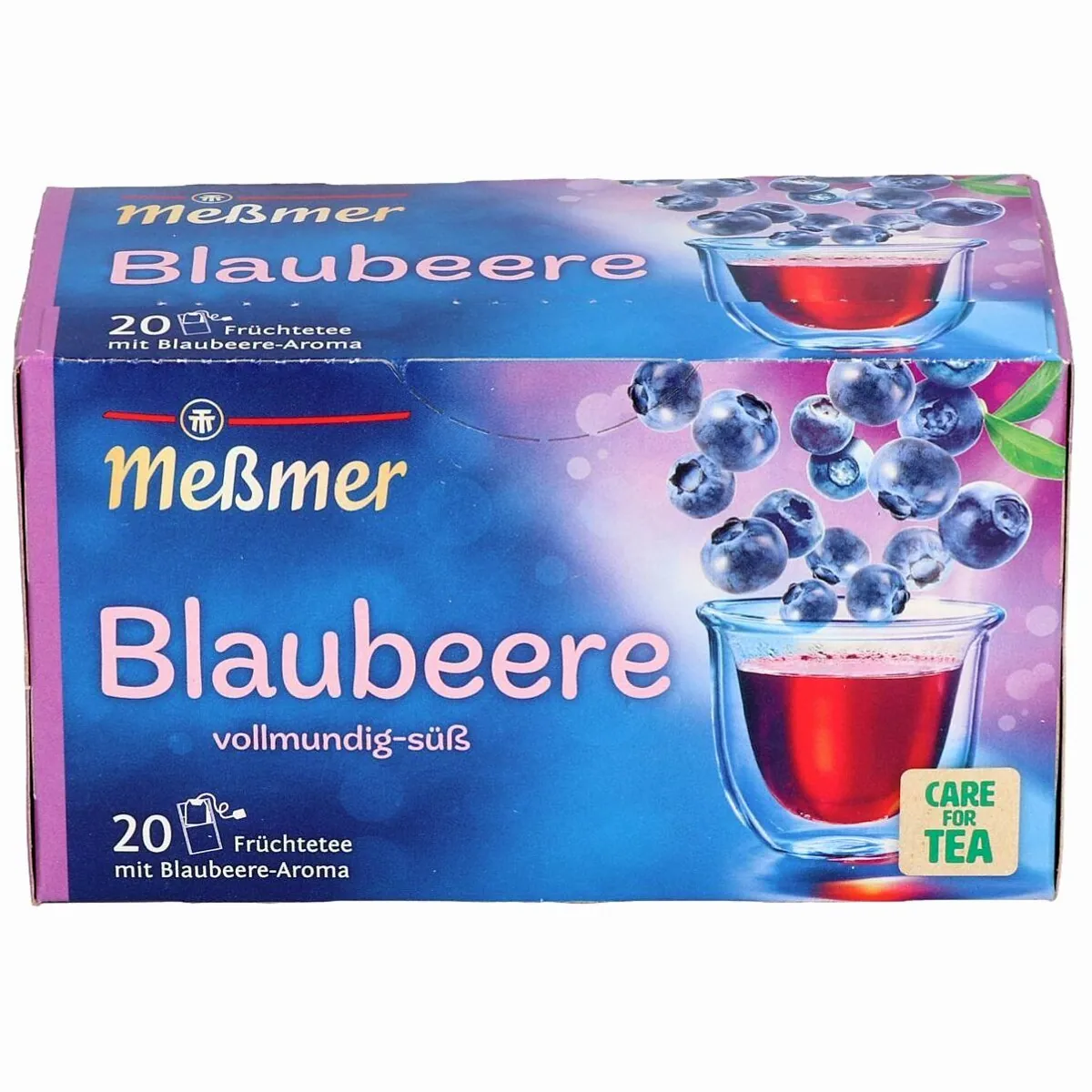 Meßmer Früchtetee Blaubeere, vollmundig & süß — 20 Teebeutel 2