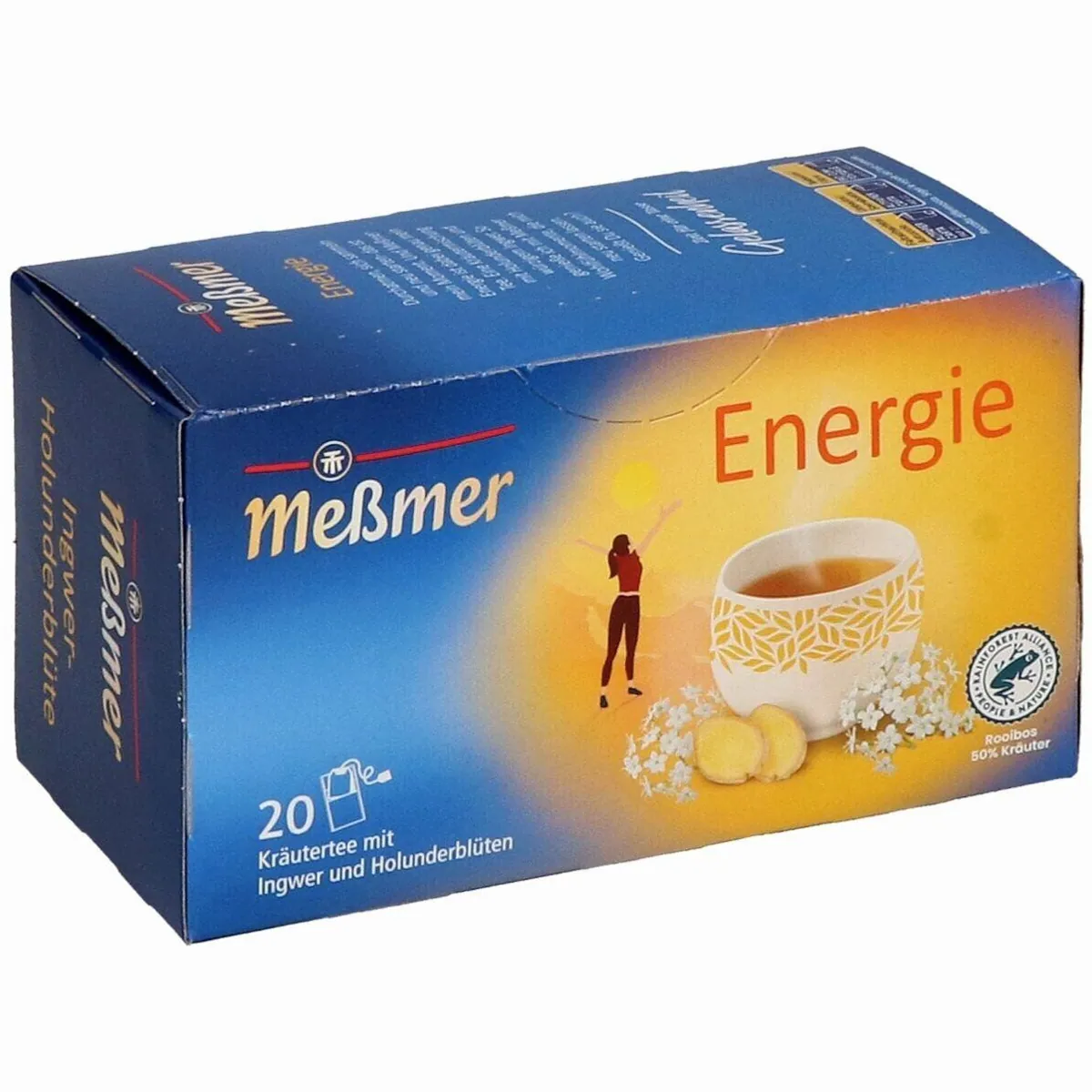 Meßmer Tee Energie, Kräutertee mit Ingwer und Holunderblüten — belebend, würzig, aromatisch 2