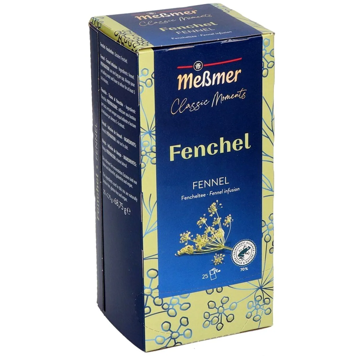 Meßmer Fencheltee, mild und süßlich im Geschmack, 25 Teebeutel