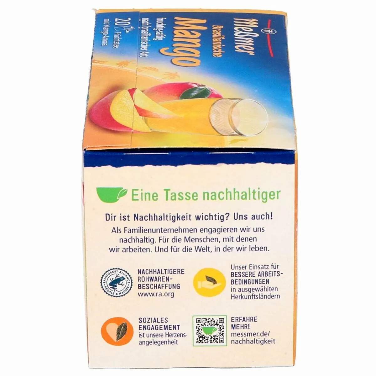 Meßmer Brasilianische Mango Früchtetee, fruchtig-exotischer Genuss — 20 Teebeutel 3