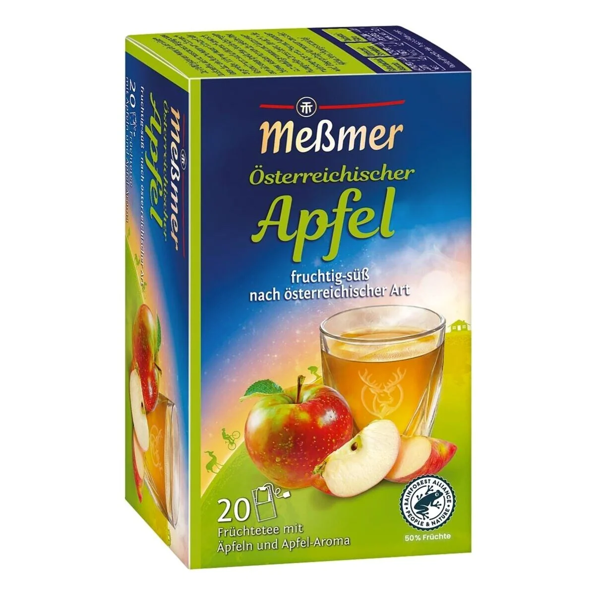 Meßmer Österreichischer Apfel Früchtetee, fruchtig-süßes Aroma mit Äpfeln
