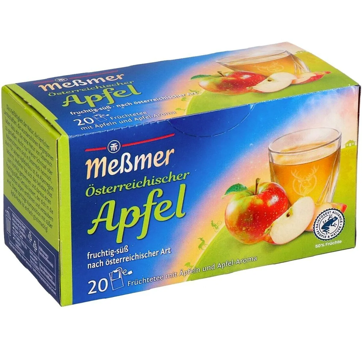 Meßmer Österreichischer Apfel Früchtetee, fruchtig-süßes Aroma mit Äpfeln 2