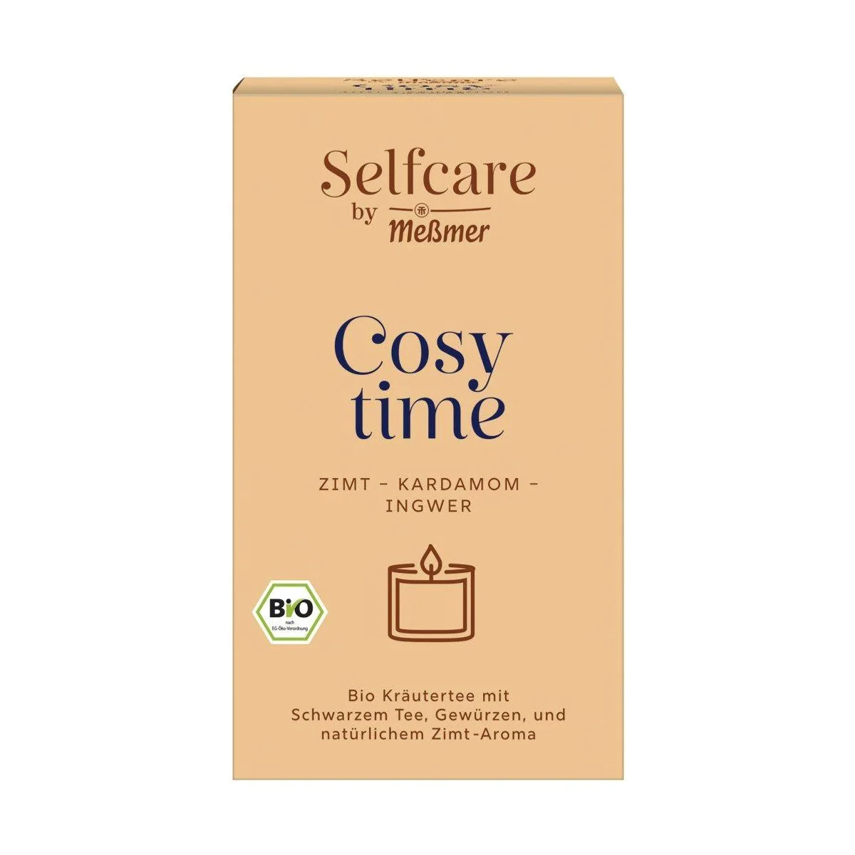 Meßmer Selfcare Bio Cosy Time Tee, würzige Mischung aus Zimt, Kardamom & Ingwer — 16 Teebeutel