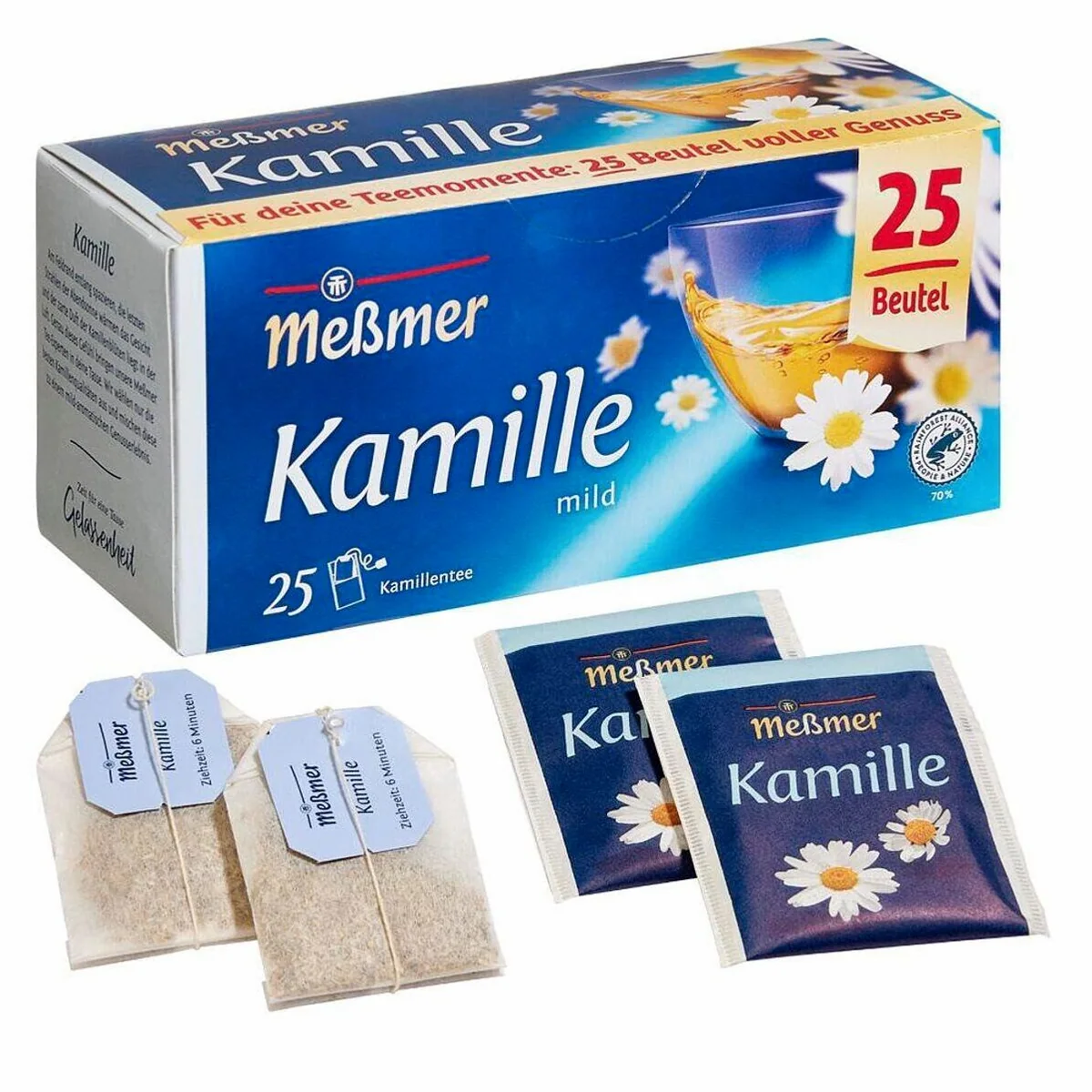 Meßmer Kamillentee, mild-aromatische Kamillenblüten — 25 Tassenportionen