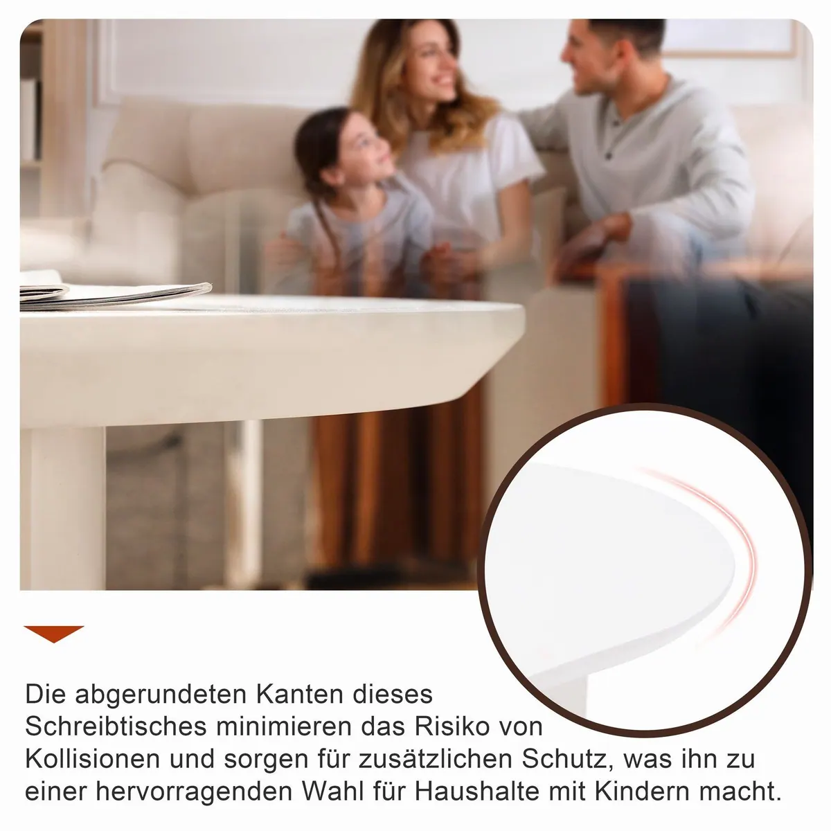 Merax Couchtisch Wolke, elegantes Design, unregelmäßige Tischplattenform 4