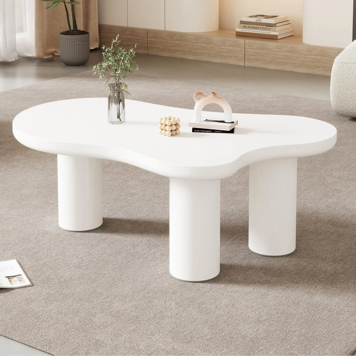 Merax Couchtisch Wolke, modernes Design, praktische Größe, hochwertige Materialien 3
