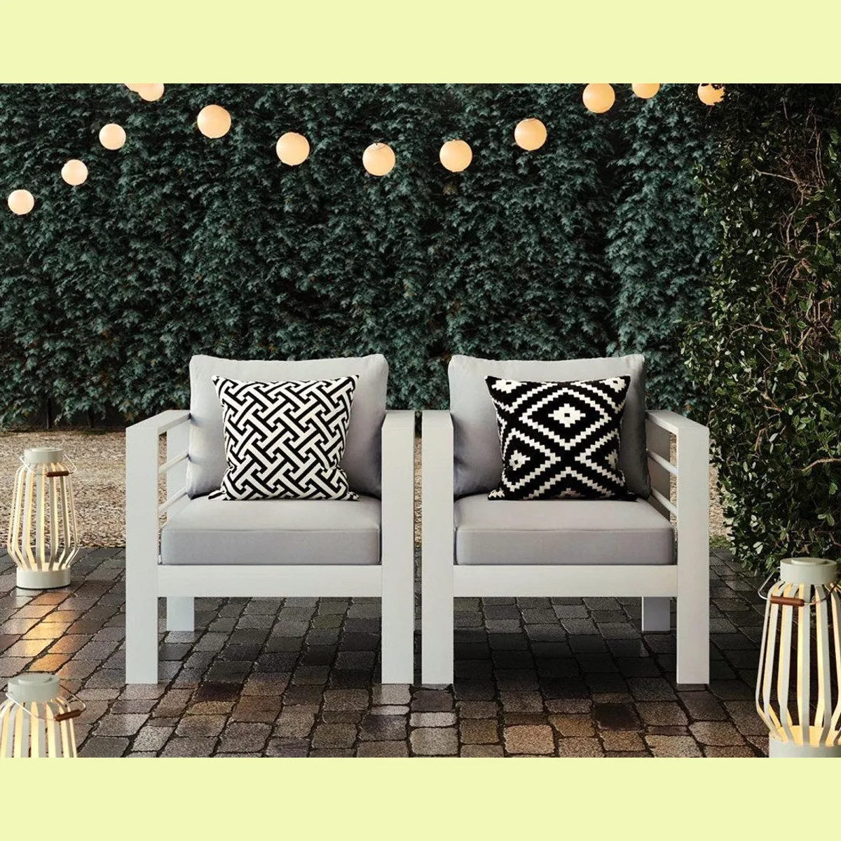MeXo Gartenlounge-Set XXL, wetterfest, komfortabel, modernes Design 2