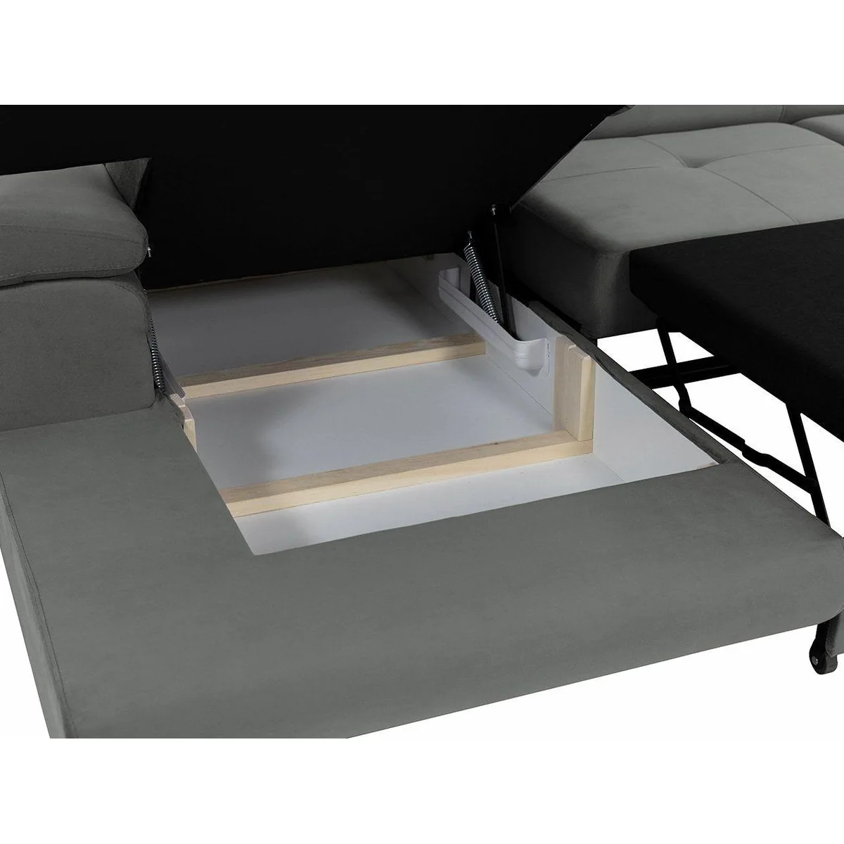 MIRJAN24 Ecksofa Torezio Mini Cord, mit Bettkasten, Schlaffunktion und einstellbaren Kopfstützen 5
