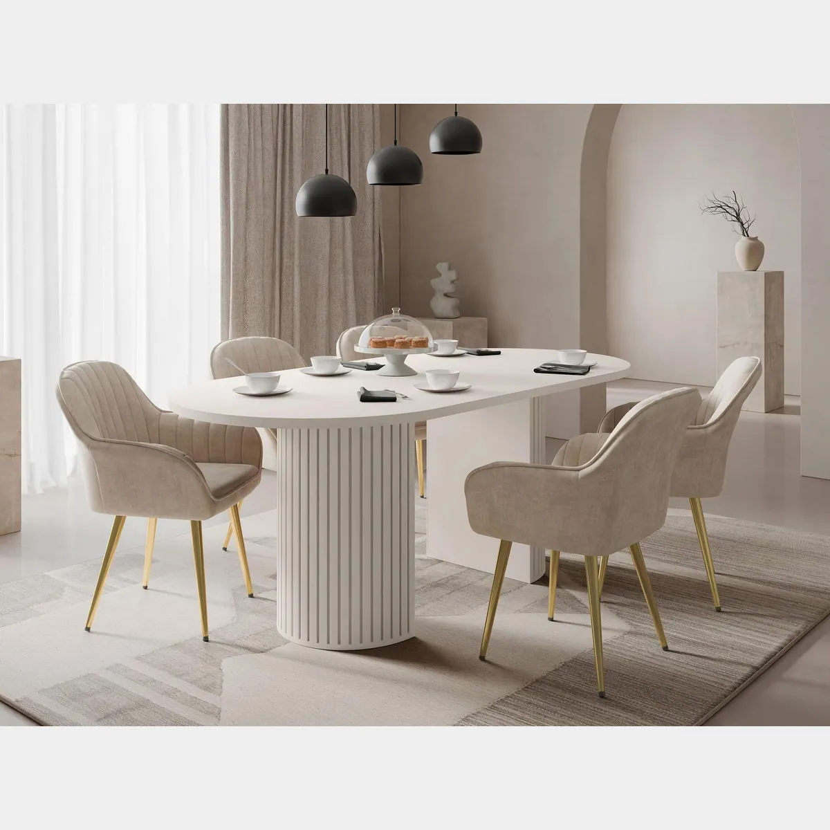 MIRJAN24 Esstisch Wotkon, 185x90x75 cm, robust, modern, selbstaufbaubar 2