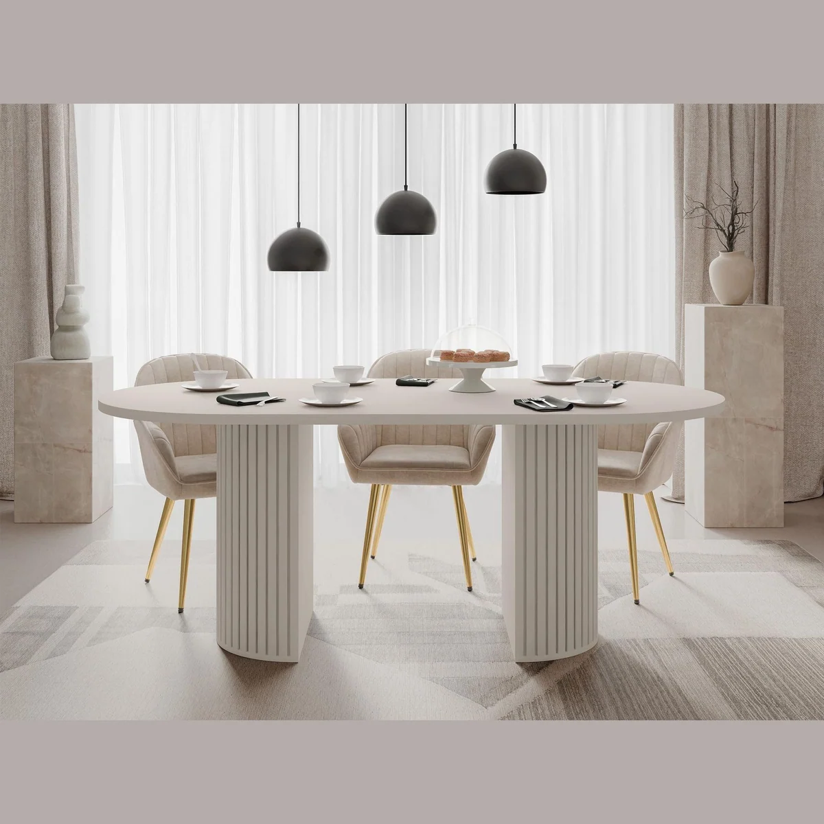 MIRJAN24 Esstisch Wotkon, 185x90x75 cm, robust, modern, selbstaufbaubar 3