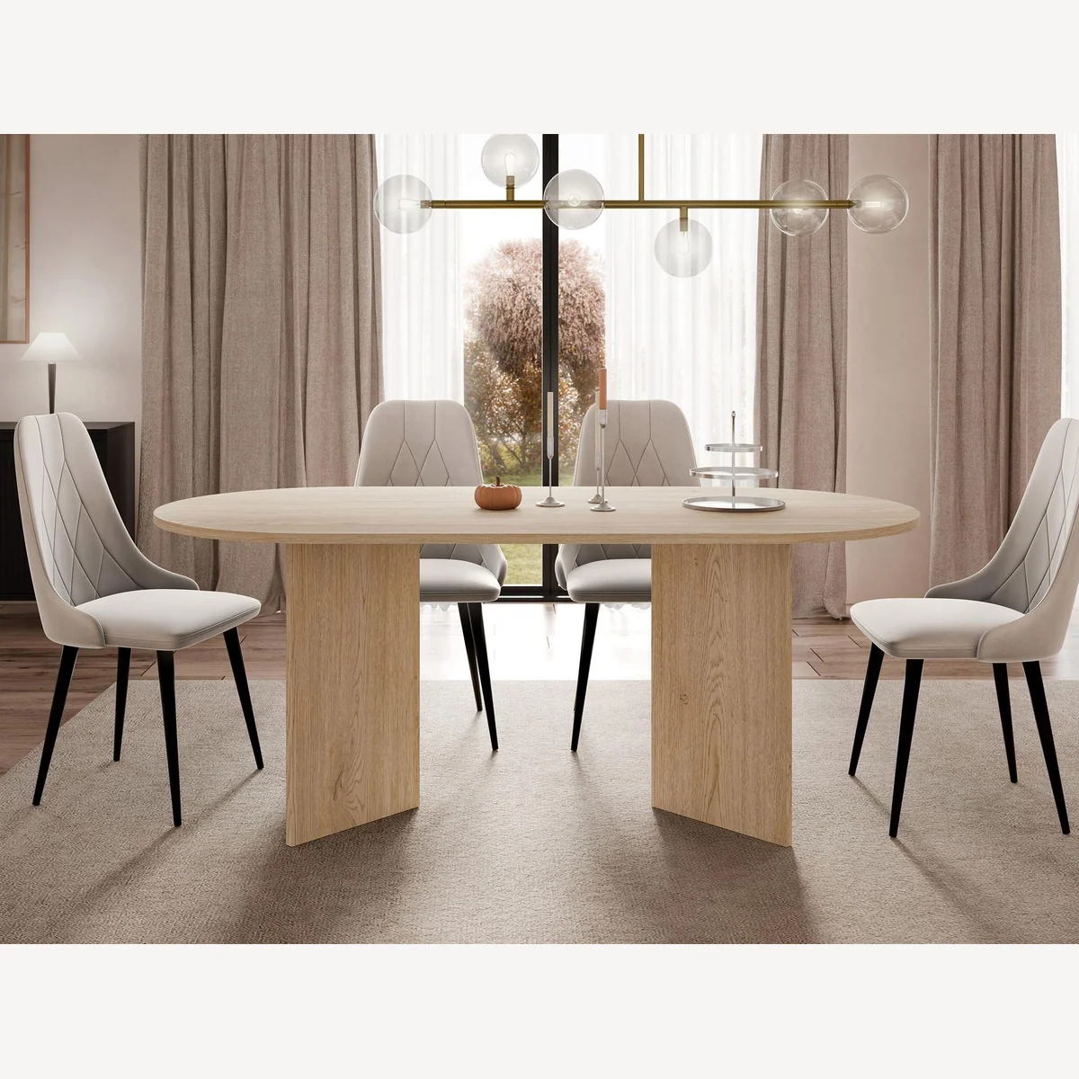 MIRJAN24 Esstisch Gelizo, 185x90x75 cm, stabil und modern 3