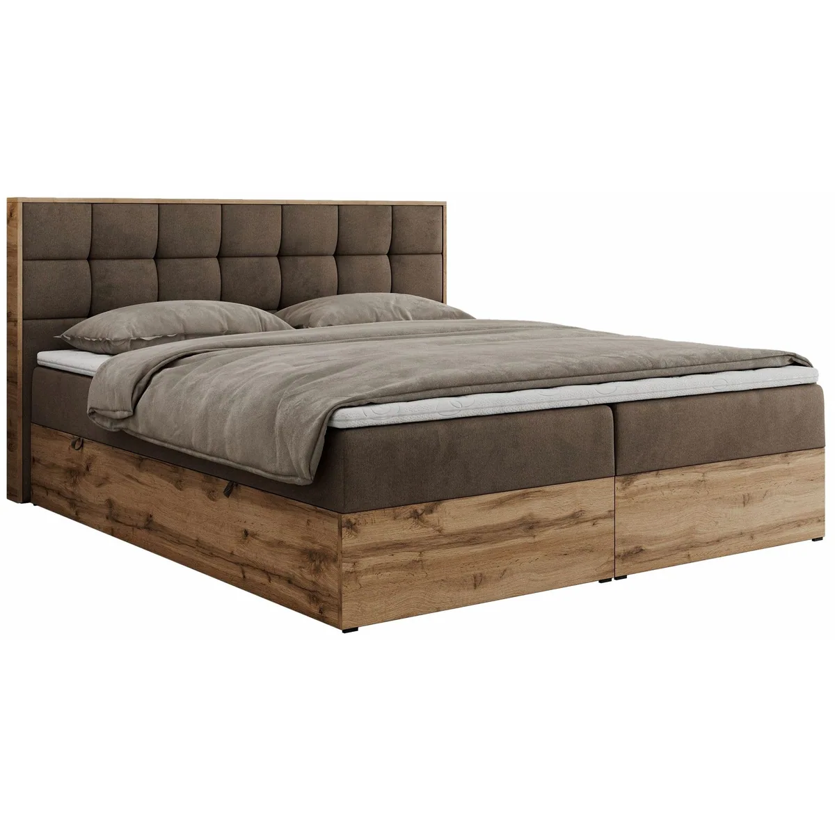 MKS MÖBEL Boxbett ALBERO 1, modernes Design, Stauraum, optimaler Schlafkomfort 2