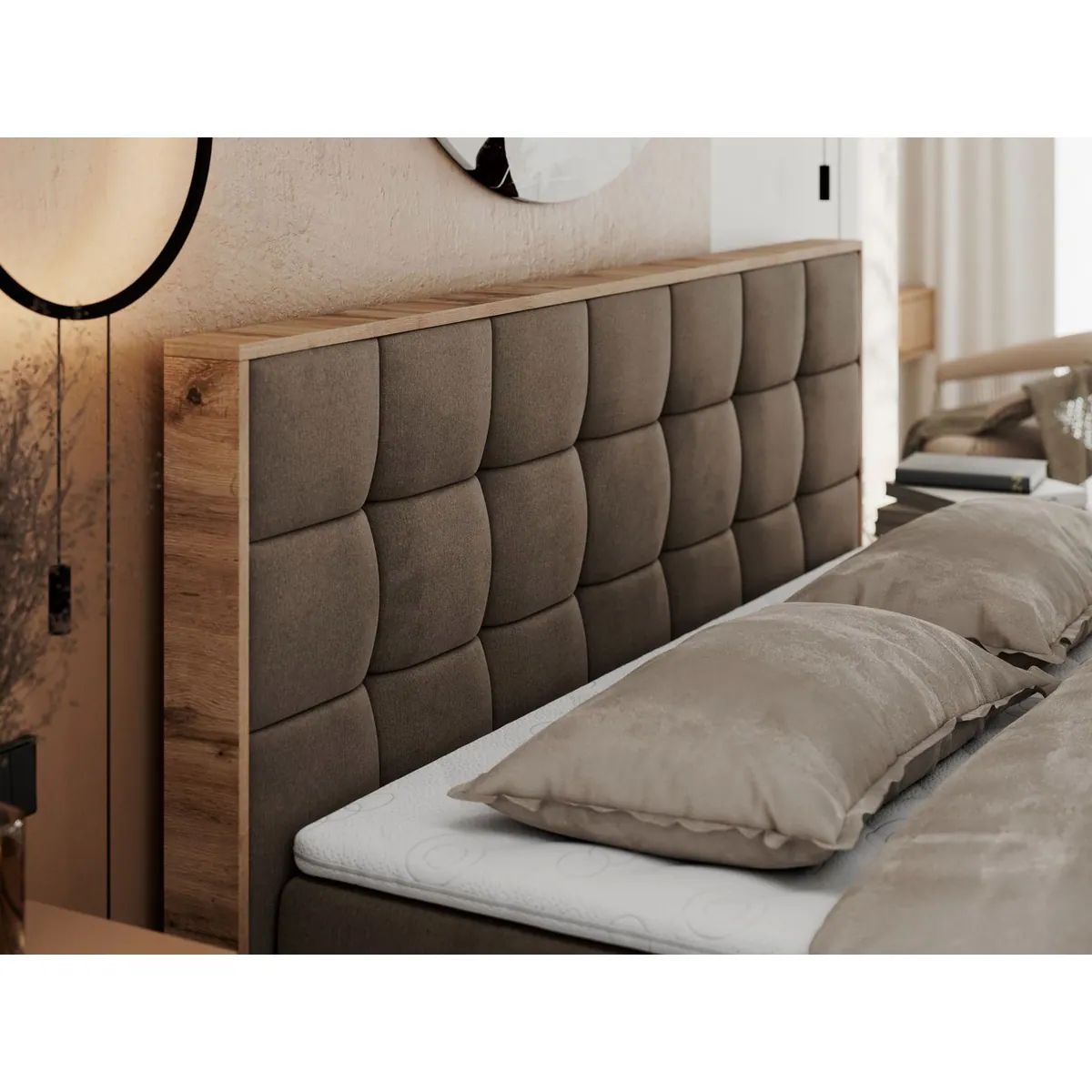 MKS MÖBEL Boxbett ALBERO 1, modernes Design, Stauraum, optimaler Schlafkomfort 5